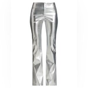 Silver Metallic Women's Pants